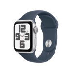 Watch SE GPS 40mm Silver Aluminum Case with Storm Blue Sport Band - S/M