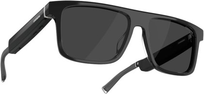 Carrera Smart Glasses with Alexa (newest model), Smart audio glasses, Sprinter black frames with polarized sunglass lenses, Square