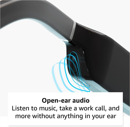 Carrera Smart Glasses with Alexa (newest model), Smart audio glasses, Cruiser black frames with gradient sunglass lenses, Navigator